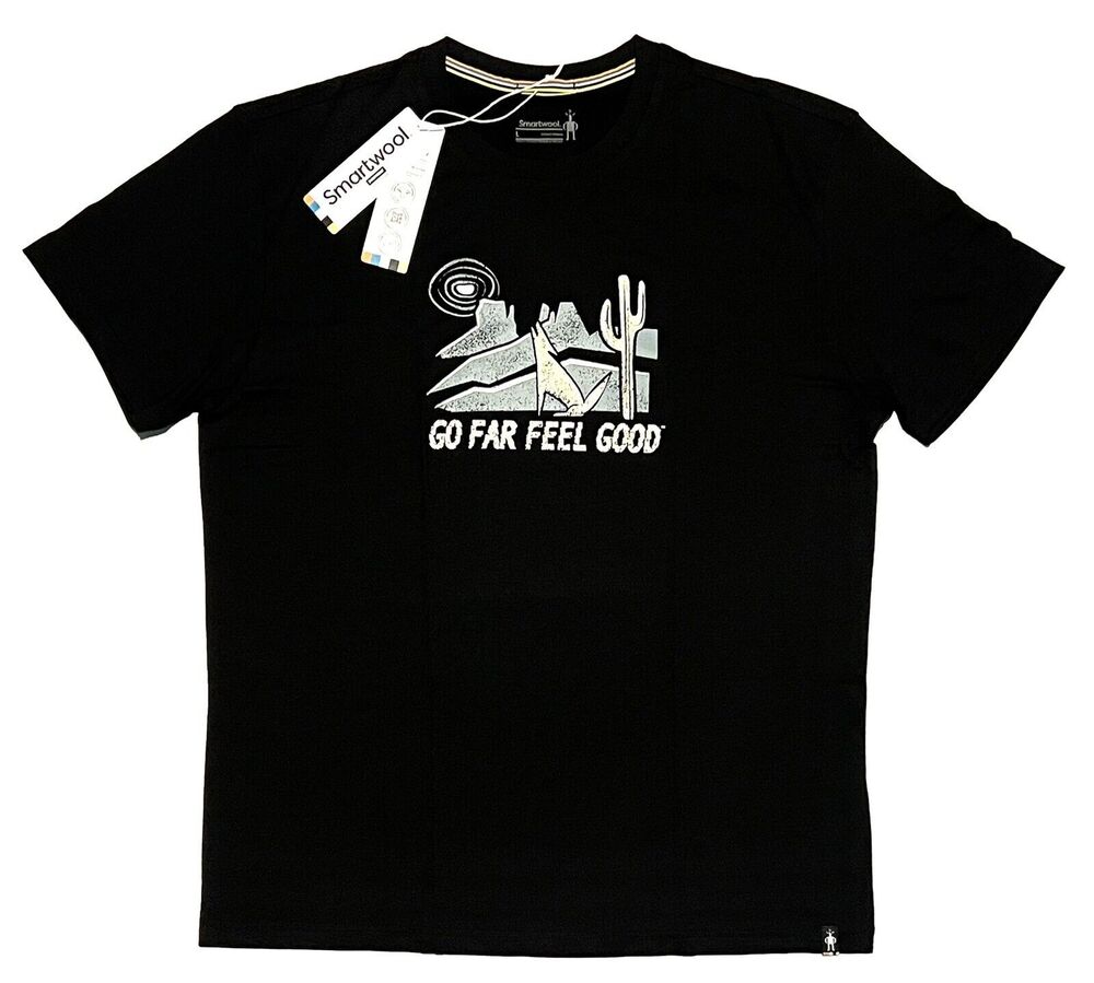 Smartwool Moonlight Desert Graphic T-Shirt Tee Size L Short Sleeve Black NWT
